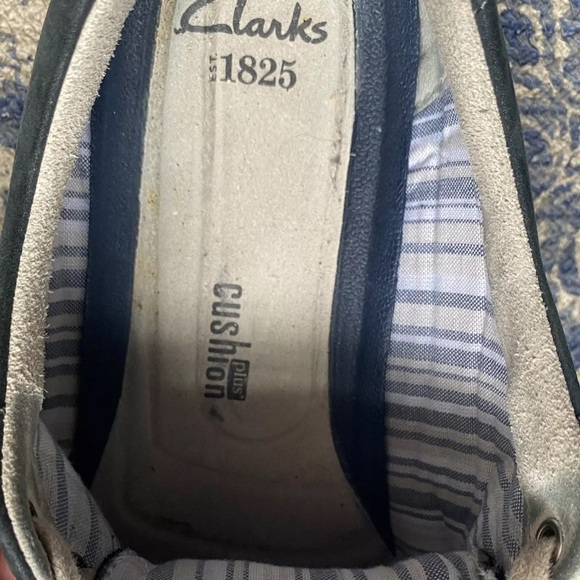 Clarks shoes Men’s 10.5 Low Top Blue Suede 1825 Plus Cushion Casual Sneaker - Picture 12 of 12